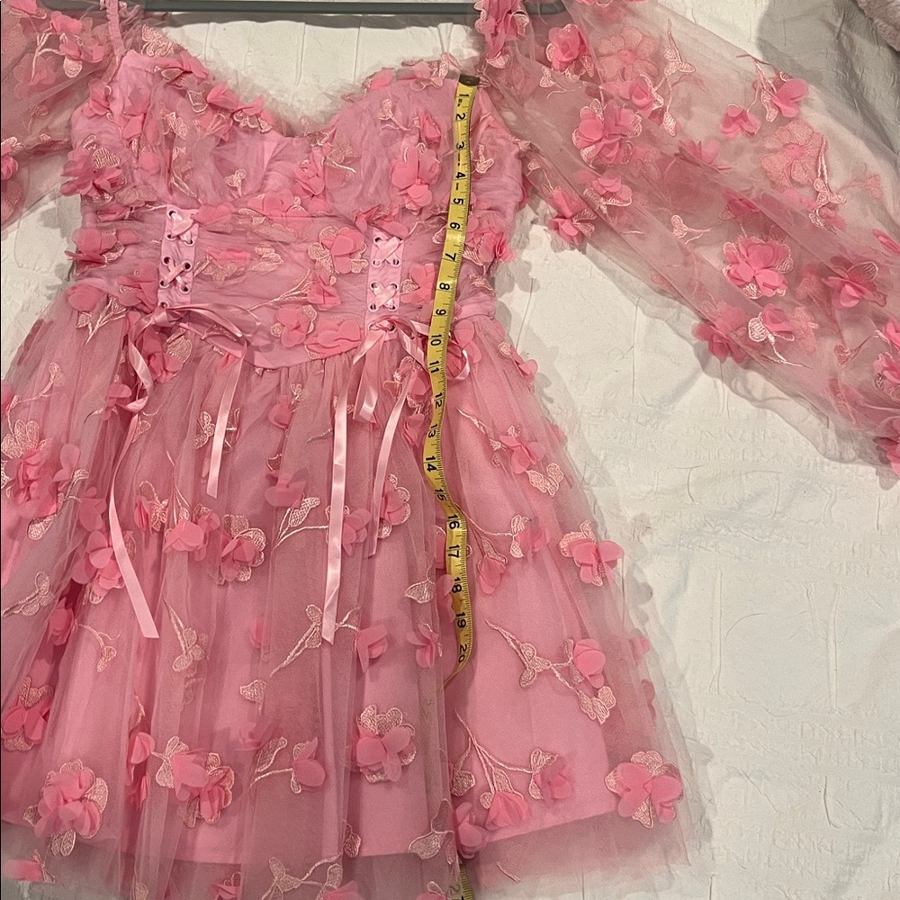 Long sleeved mini dress - Picture 12 of 13